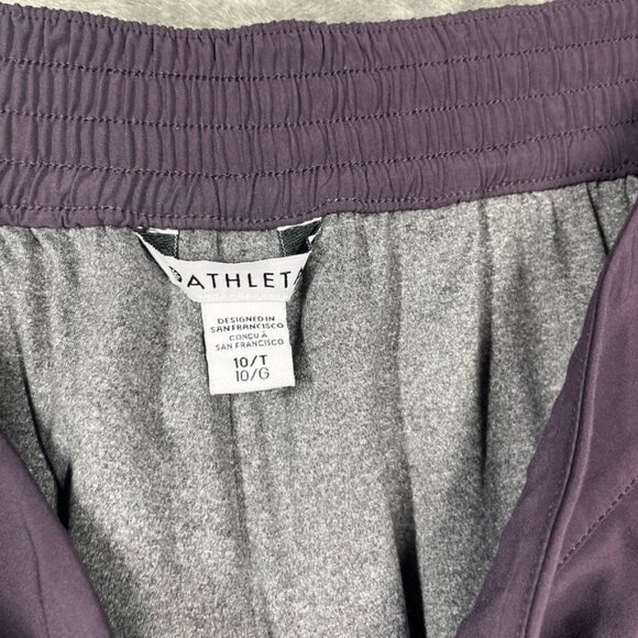 Athleta Chelsea Cargo Lined Pant Womens 10 Tall Purple Gray Pockets - Picture 3 of 9